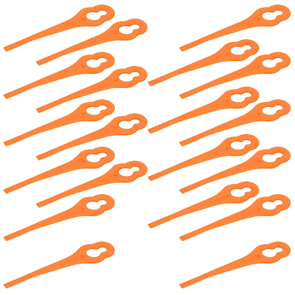 ALM Plastic Cutting Blades Vonhaus 20v Cordless Grass Strimmer Trimmer Pack x 20 - Image 2 of 4