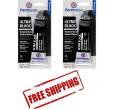 Permatex 82180 Ultra Black Maximum Oil Resistance RTV Silicone Gasket Maker 2 Pc