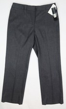 Jones New York Petite Firenze Polyester Blend Stretch Pants Quarry Gray 12 P