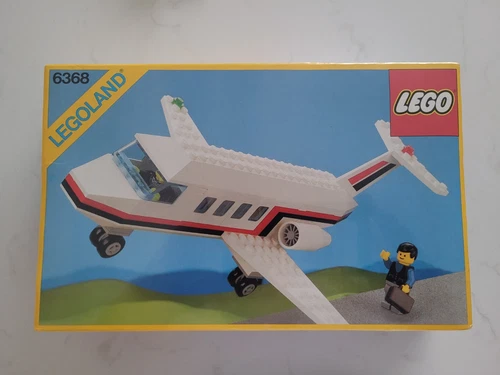 LEGO 6368 Classic Town Airport Jet Airliner New and Sealed from 1985