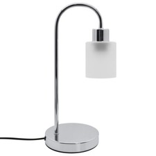 Modern Chrome Table Lamp Frosted Glass Shade Bedside Light Desk Lamp T507