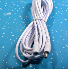 5M 16ft IP CCTV Camera DC Power Adapter Extension Cable Cord Foscam Apexis White