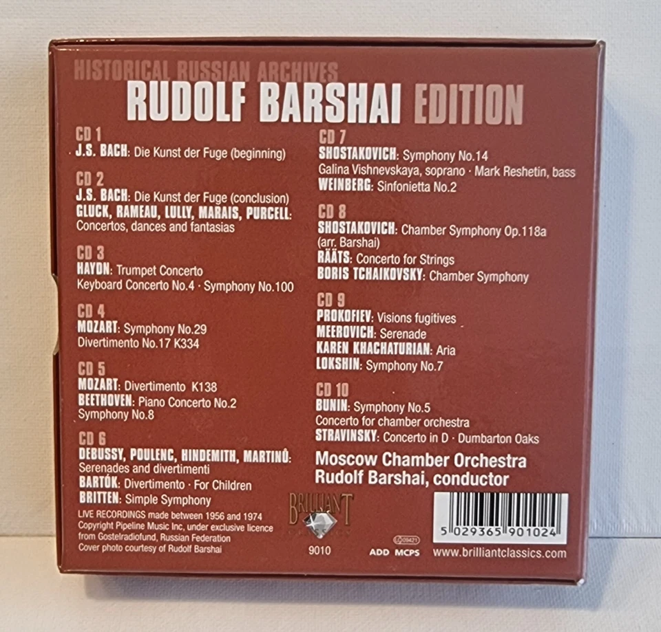 Historical Russian Archives: Rudolf Barshai Edition (2009) 10 CD Box Set - Image 2 of 2