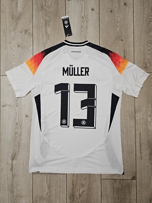 GERMANY 2024 HOME EURO MULLER FOOTBALL SHIRT SOCCER JERSEY NEW M