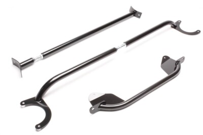 TA TECHNIX Stahl Domstreben Set für VW Golf 1 Scirocco Schwarz pulverbeschichtet