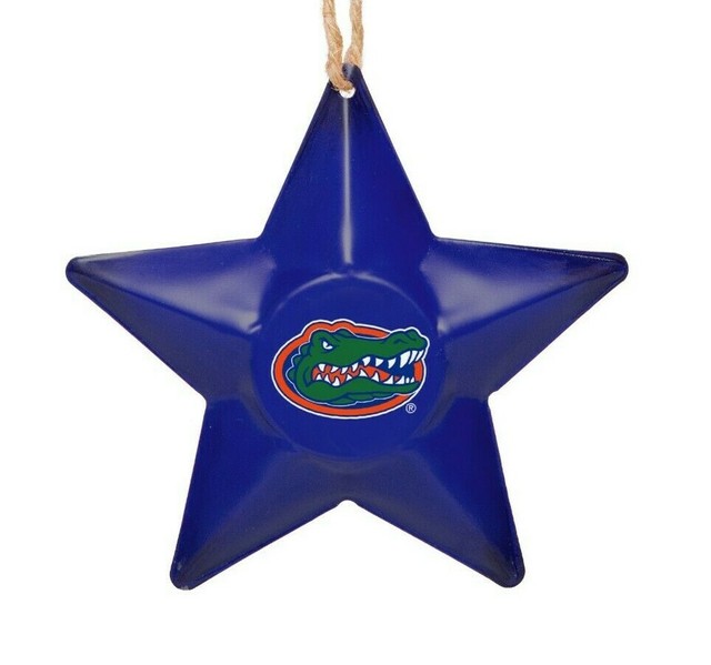 Florida Gators Christmas Tree Holiday Ornament New Team Logo Metal 3D