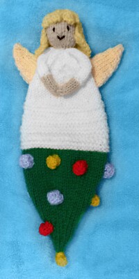 STRICKANLEITUNG - Weihnachtsbaum und Engel wendbar 21 cm Stofftier Puppe