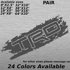 TRD Toyota Racing Development Splat splash decal sticker Bedside Custom Pair