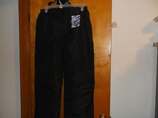 NEN'S FADED GLORY BLACK SKI BIBS w/ ADJUSTABLE SHOULDER STRAPS