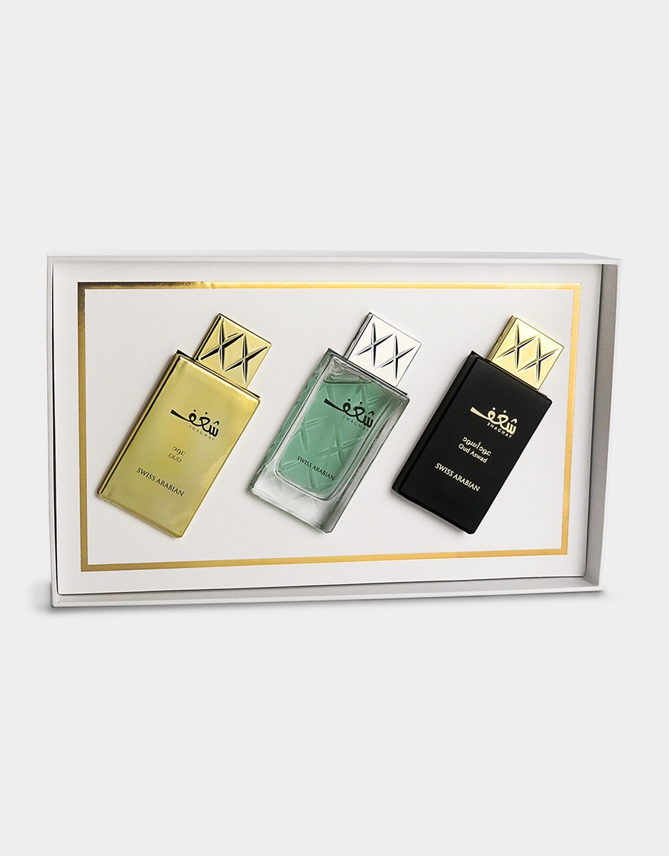 Shaghaf Collection Set by Swiss Arabian 3x 75ml Spray - Free