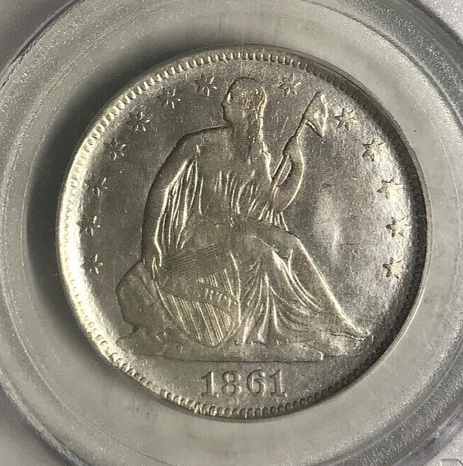 1861 CONFEDERATE STATES SILVER HALF DOLLAR RESTRIKE (SCOTT RESTRIKE ...