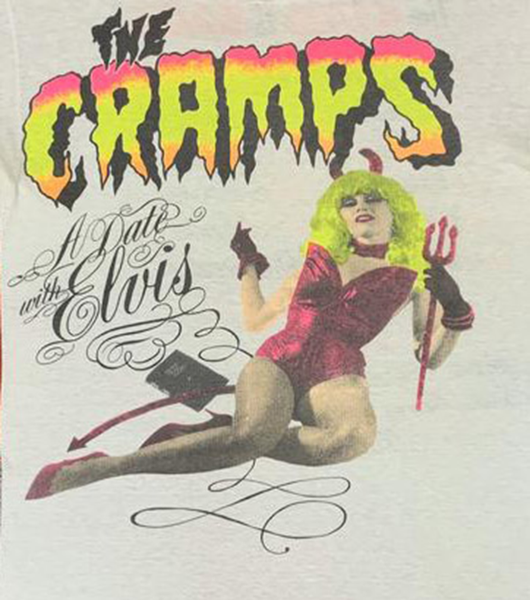 RARE Vintage 1986 The Cramps Date With Elvis Tour Tee T Shirt 80s