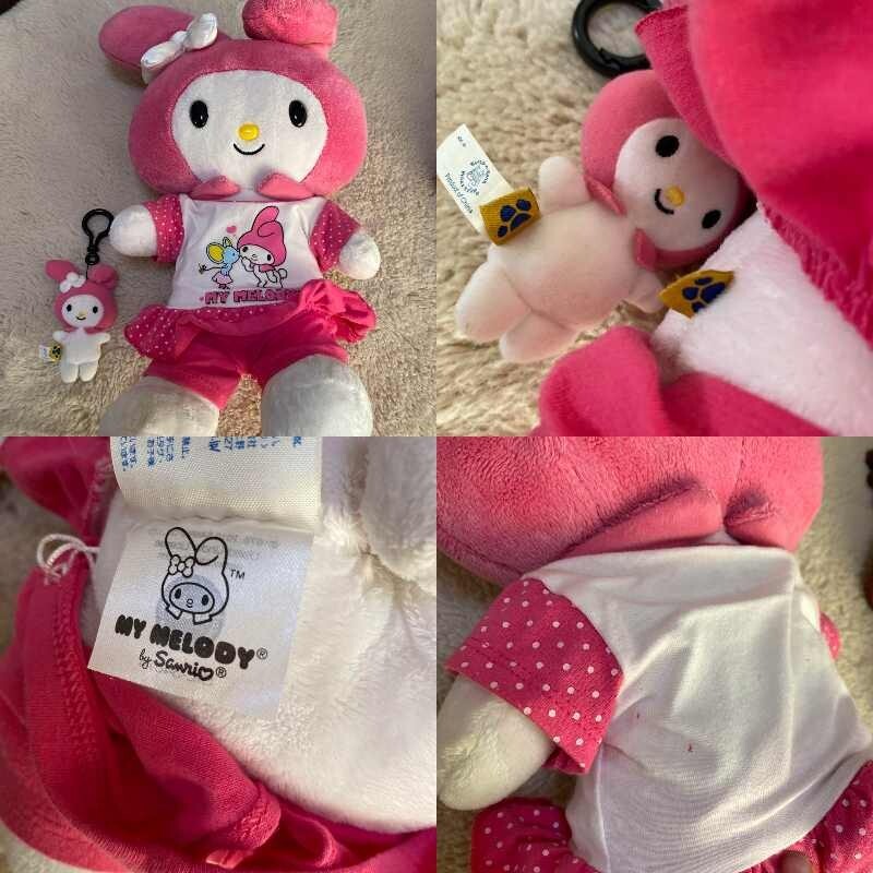 My Melody Build a Bear Plush Build a Bear Sanrio Collaboration Sitting pink Used