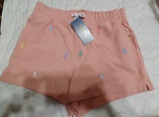 Polo Ralph Lauren big Girls Size L 12-14 Shorts pink Pony Print