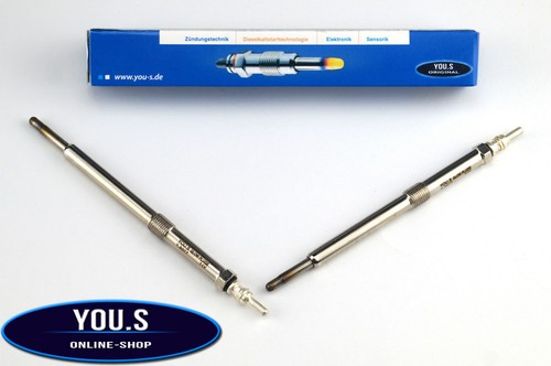 YOU.S Original Glühkerzen Set - 4 Stück Für Peugeot & Citroën Diesel | 97mm Länge | 11V