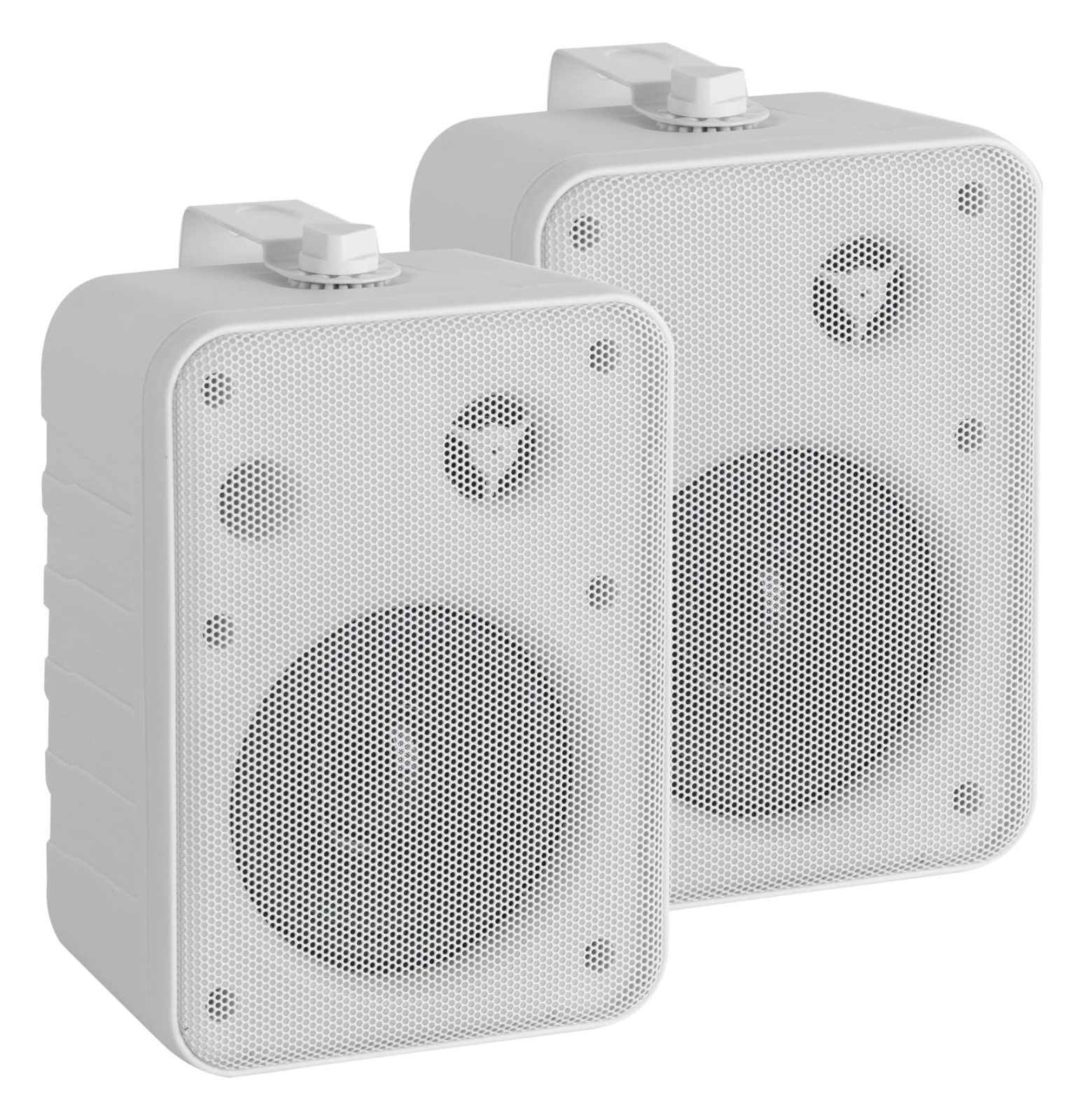 Casse Coppia Acustiche Diffusore Scaffale 2-Vie Passiv HiFi Amplificate Bianco