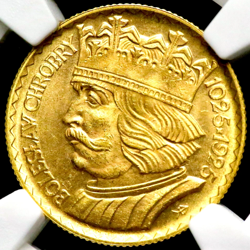 1925 NGC MS-65 GOLD TEN 10 ZLOTYCH POLONIA CC36 Foto 3 de 4