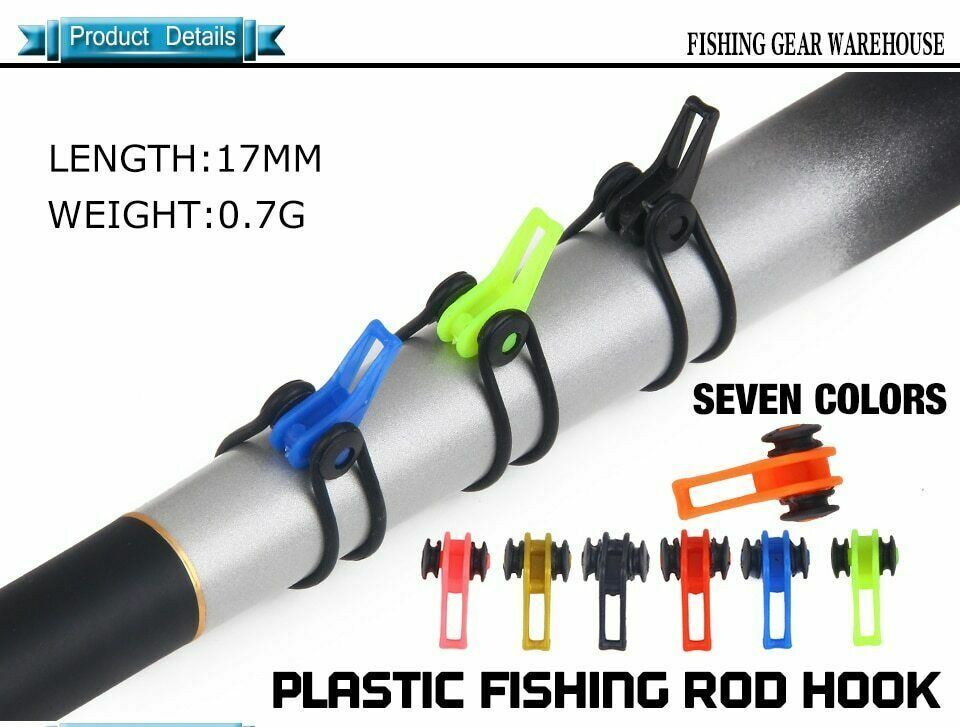 10pcs Fishing Rod Pole Hook Keeper Lure Bait Safety Fishing Holder