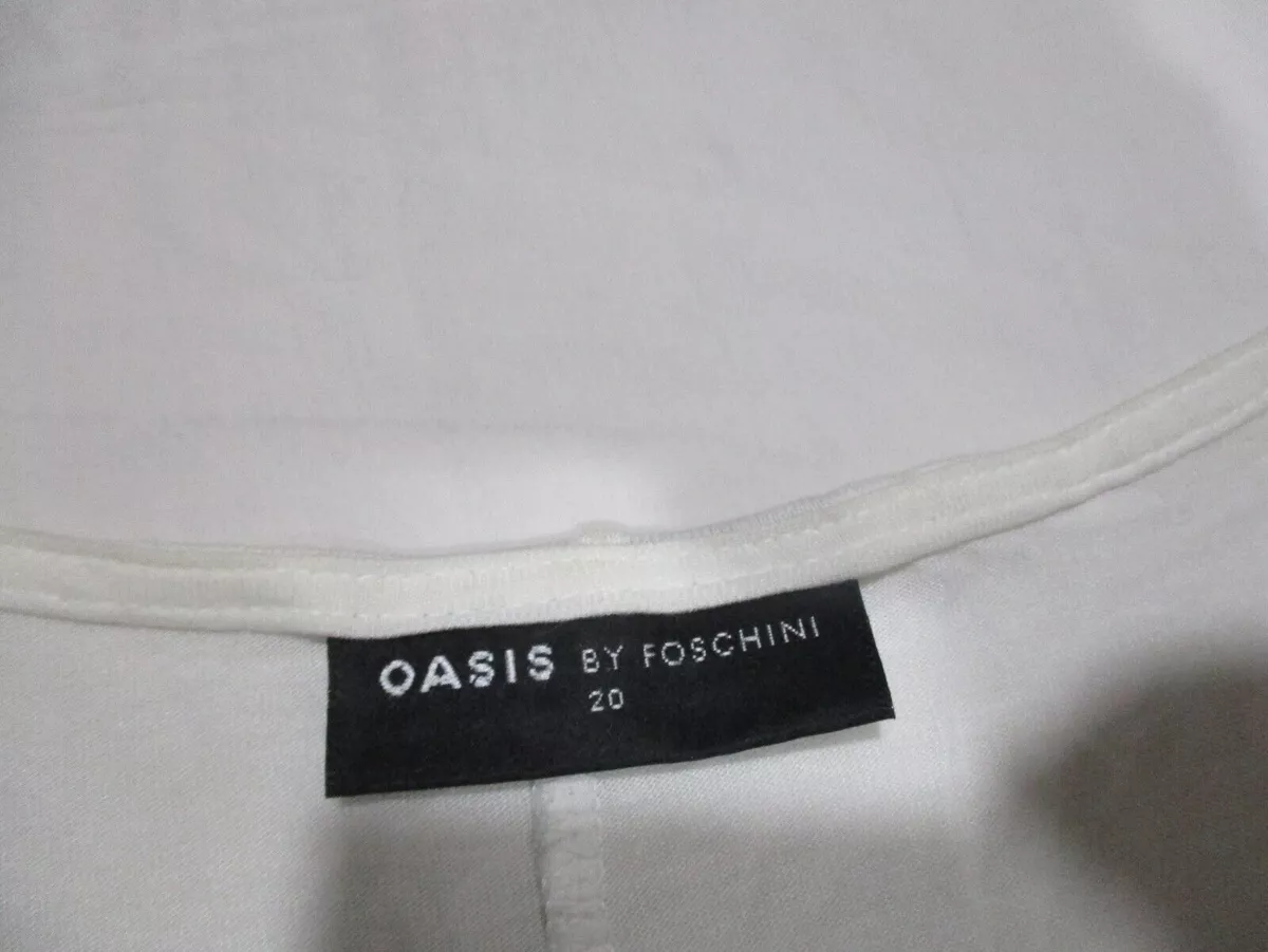 Womens oasis by foschini white tank top sz 20 eBay