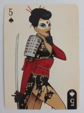 Aquarius DC Bombshells Playing Card Katana 5 Spades