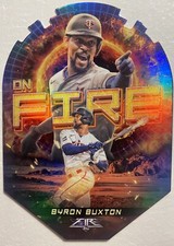 2022 Topps Fire Byron Buxton #EF-27 On Fire Die Cut - Twins