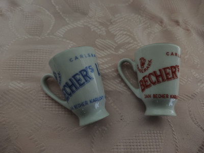 BECHERS LIQUEUR CARLSBACH Likör Porzellan Vintage