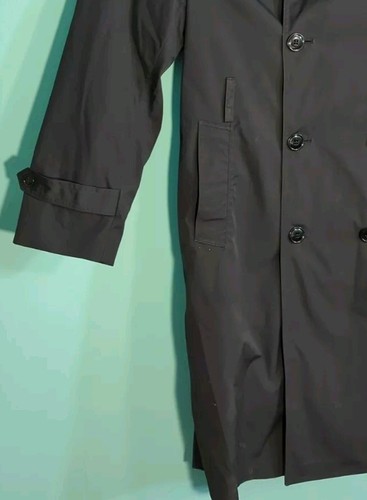 DPSC Army All Weather Made In USA 40R Trench Coat Black Linning *Missing Belt* - Picture 5 of 9