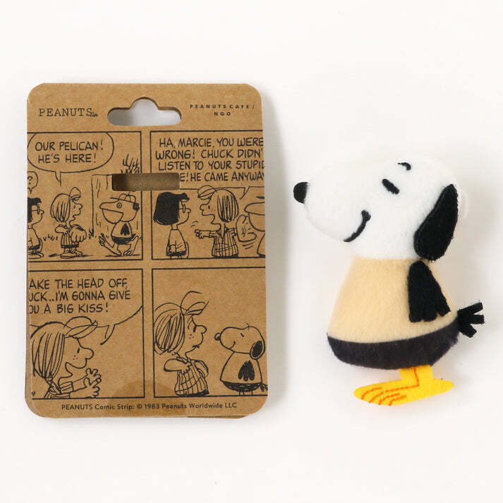 Snoopy Plush Badge PEANUTS Cafe NGO limited Pelicans Snoopy Mascot