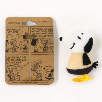 Snoopy Plush Badge PEANUTS Cafe NGO limited Pelicans Snoopy Mascot