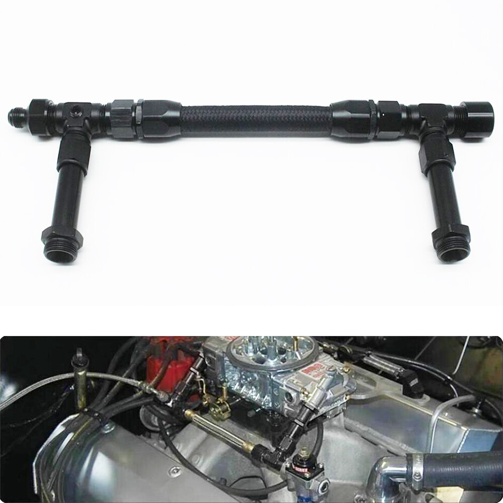 Dual Inlet -6 Dual Feed Fuel Line For Edelbrock VRS 4150 - Scram Speed - View #2
