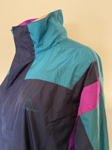 Certified Vintage HEAD shellsuit Tracksuit jacket ORGINAL MEN's LARGE 1980’s - Picture 4 of 7