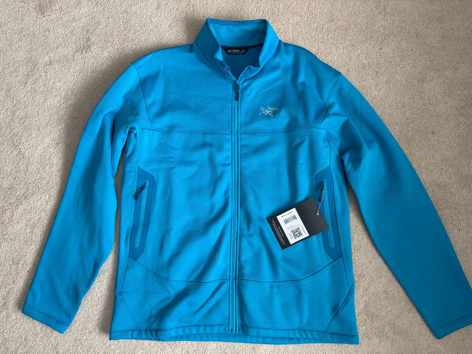 ARC'TERYX Arcteryx Arenite Giacca Uomo XL Blu Adriatico Uomo Pile Nuovo con etichette Outdoor Active