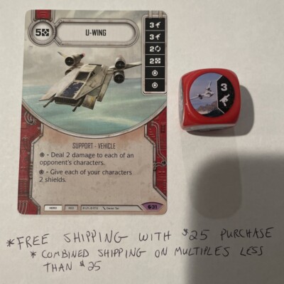 Star Wars: Destiny Spirit of Rebellion #31 U-Wing with Die