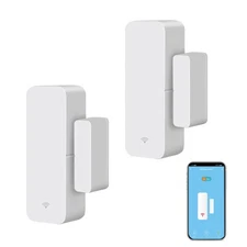 WiFi Door Sensor Window Detector Smart Window Contact Sensor, Wireless Magnet...