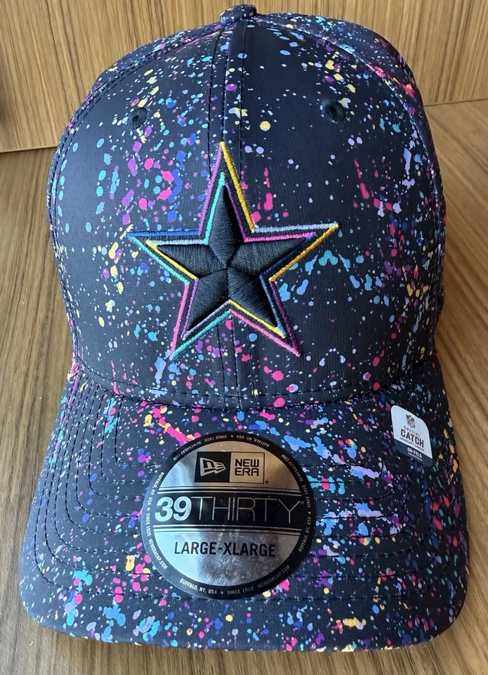 全新带标签 2025 New Era 39THIRTY 达拉斯牛仔 Crucial Catch 男式 L/XL Flex Fit 帽子 — 第 3/4 张图片