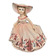 Midcentury MCM Vintage RELPO LADY PLANTER 5940 PINK Dress Bonnet