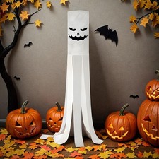 Halloween Ghosts Windsocks Flag Wind Socks for Lawn Halloween Garden