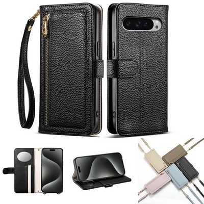 For Google Pixel 10 ProXl/10Pro/10/9/8/7/6 Lychee Pattern Leather Flip StandCase