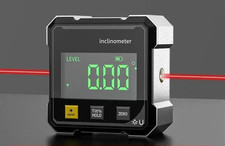 Digital Angle Finder with Electronic Laser 2-Side Magnetic Gauge Level LCD