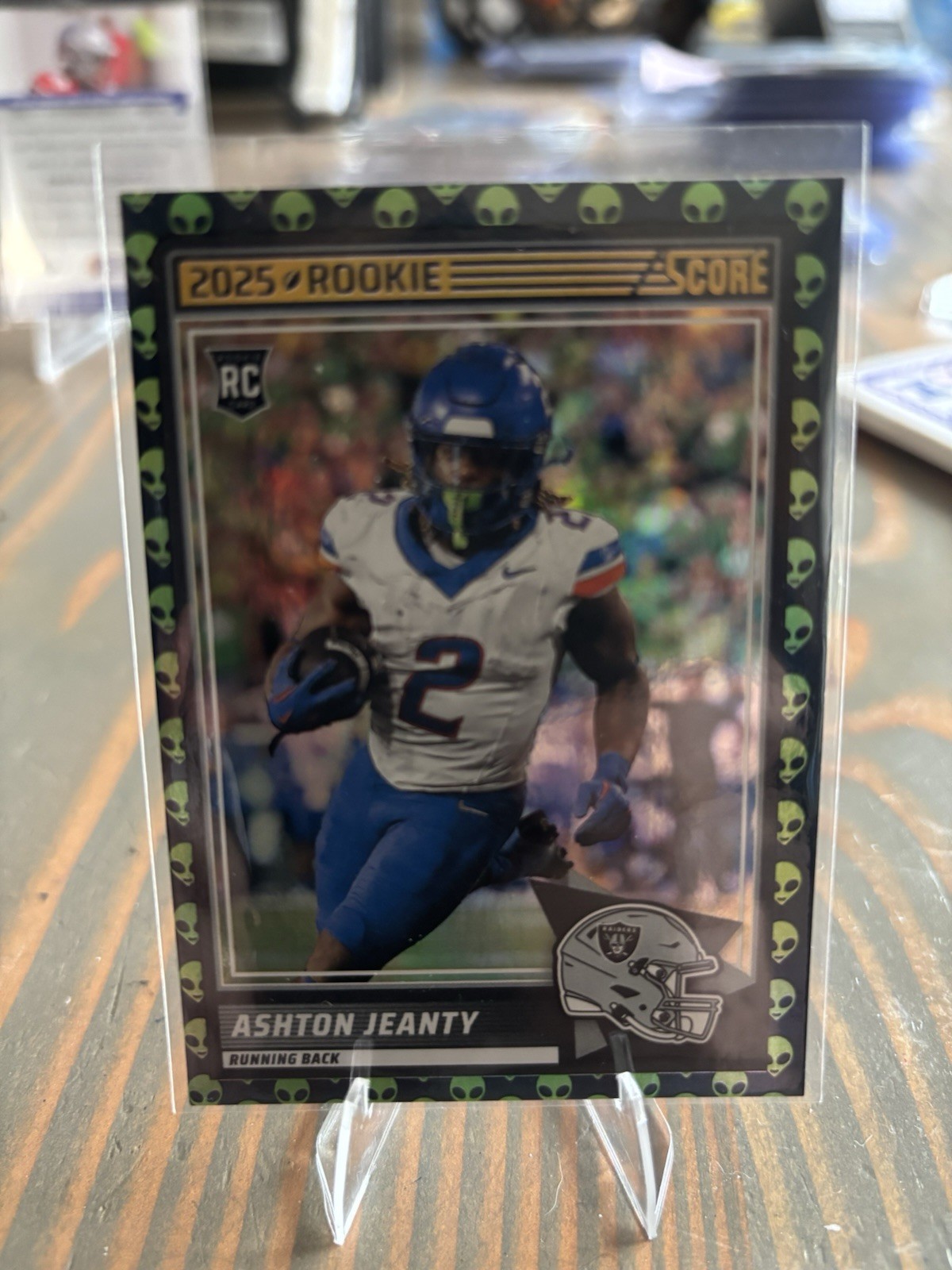 2025 Score - Rookies Ashton Jeanty #14 Extraterrestrial (RC) Case Hit SSP