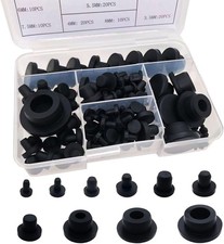 115-Piece Silicone Rubber Hole Plug Set - 10 Sizes for Sealing and Covering