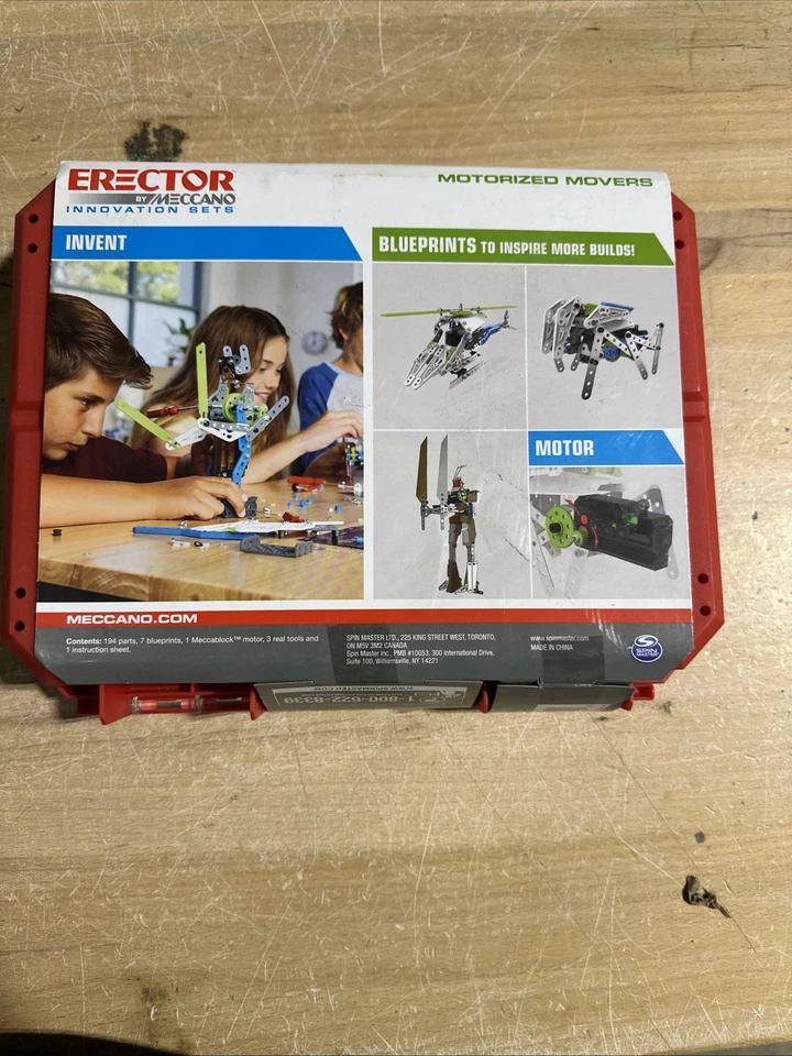 Nuevo - MOVEDORAS MOTORIZADAS - JUEGO DE CONSTRUCCIÓN ERECTOR Meccano 19602 - CONSTRUIR CON MOTOR Foto 2 de 2