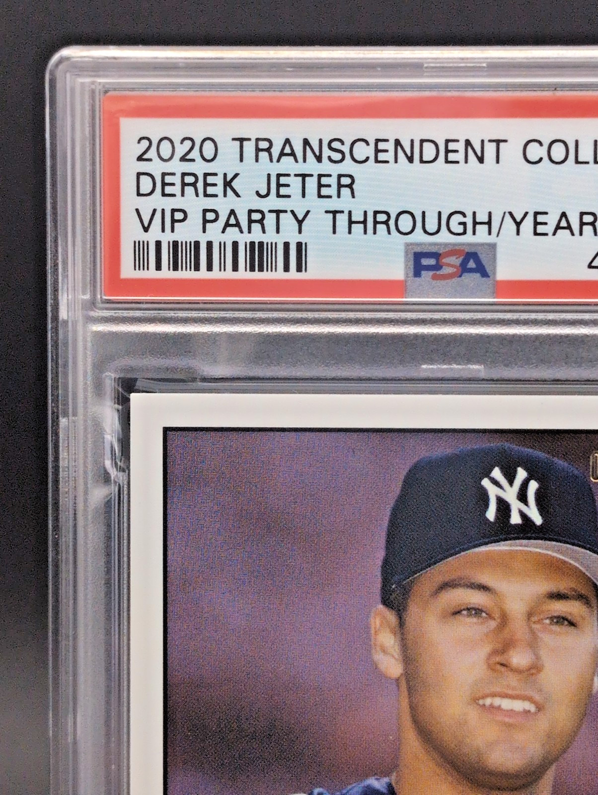 2020 Topps Transcendent VIP Derek Jeter /100 PSA 10 #1979 view 2