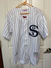 New! Shoeless Joe Jackson Chicago White Sox Home Baseball Jersey Men's Medium