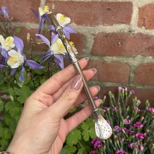Vintage Silver Argentina Industria Yerba Mate Bombilla Straw