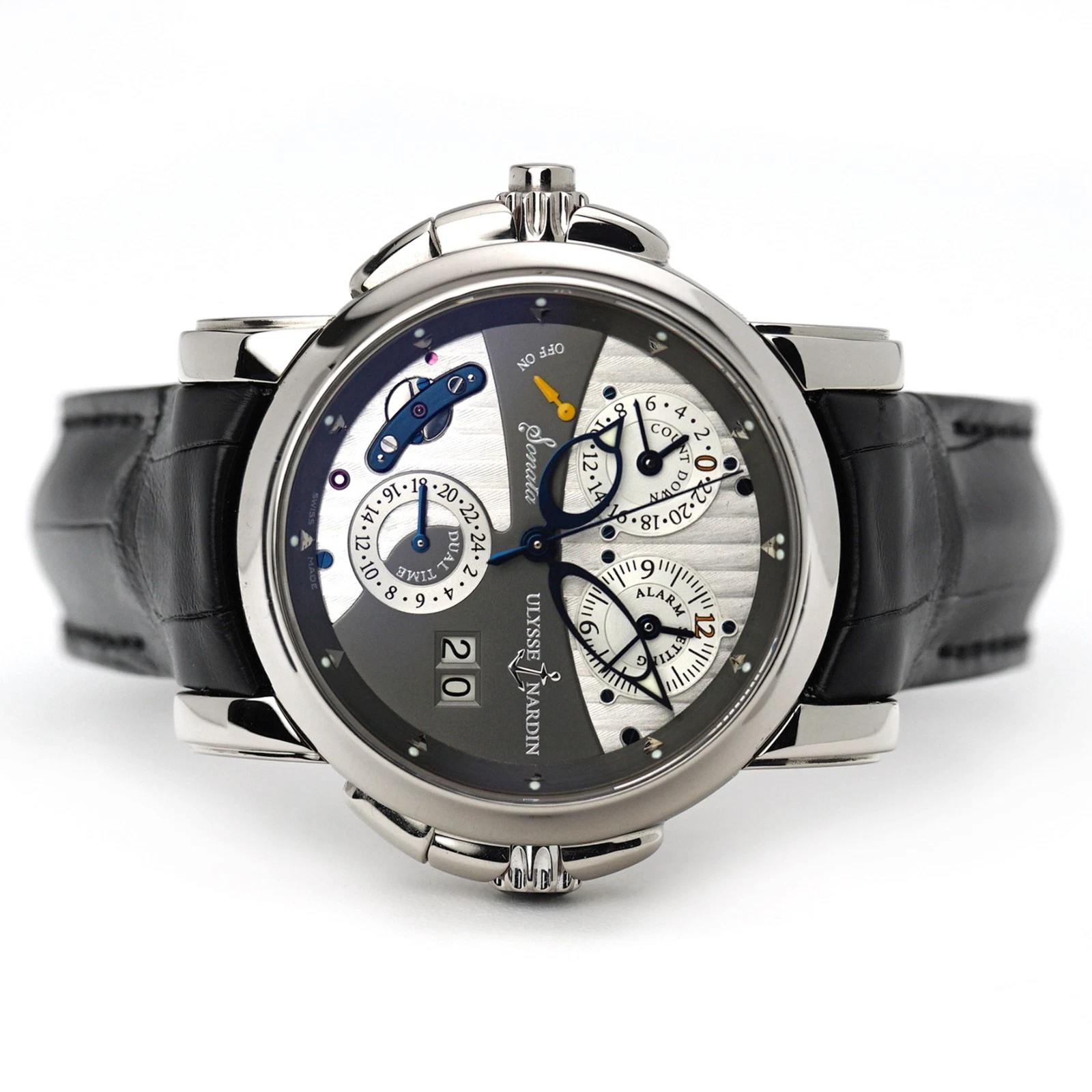 Ulysse Nardin — Ulysse Nardin Sonata Dual Time 660-88 Wristwatch Gold