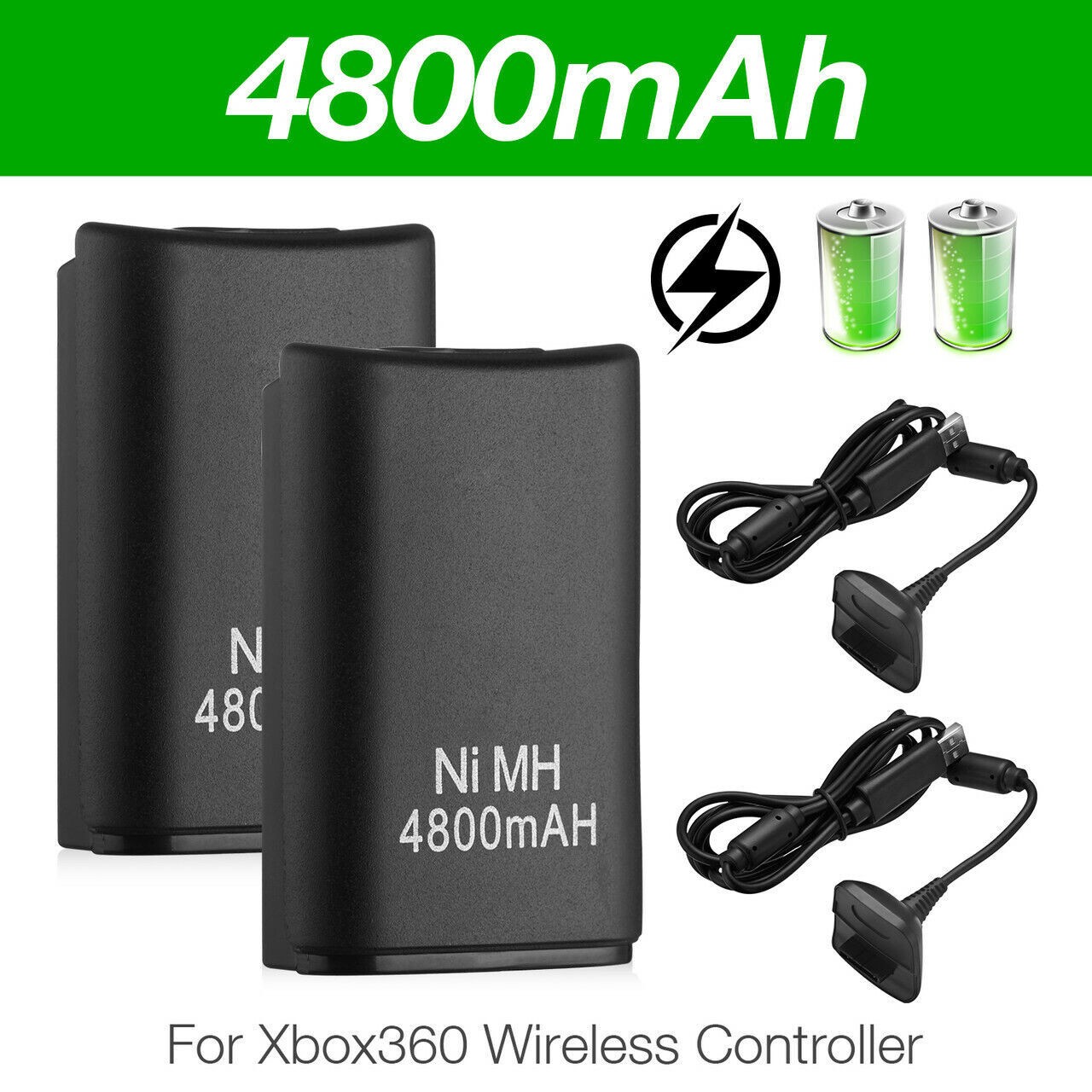 2x Battery + 2 Cables