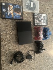 Sony PlayStation 2 Slim Console Bundle with Controllers, Games, Cables