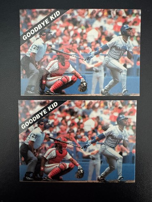 #ad 1991 Dealer Oddball KEN GRIFFEY JR 2 Card Lot Mariners MLB HOF 1229 $4.59