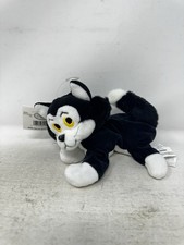 New Vintage Disney Store FIGARO Cat 8" Pinocchio Mini Bean Bag Beanie Toy